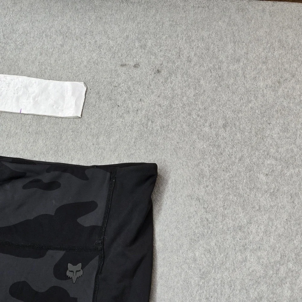 Fox Racing Women Activewear Pants L Black Camouflage Biker Running Legging